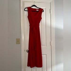 NWT Calvin Klein red jumpsuit (size 4)